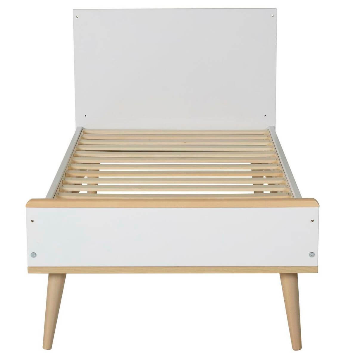 Babybett mitwachsend 70x140cm FLOW Quax Eiche natur-weiß