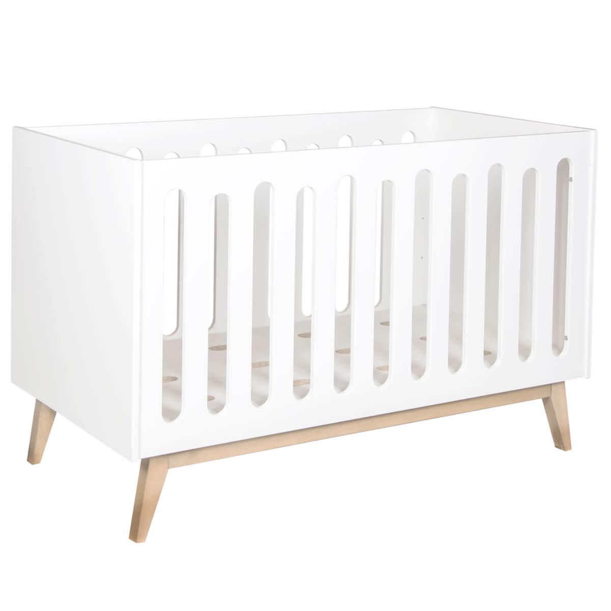 Babybett mitwachsend 70x140cm TRENDY Quax weiß