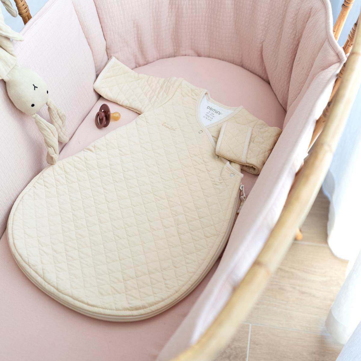 Babyschlafsack 0-1m MAGIC BAG Bemini Pady quilted jersey Cream