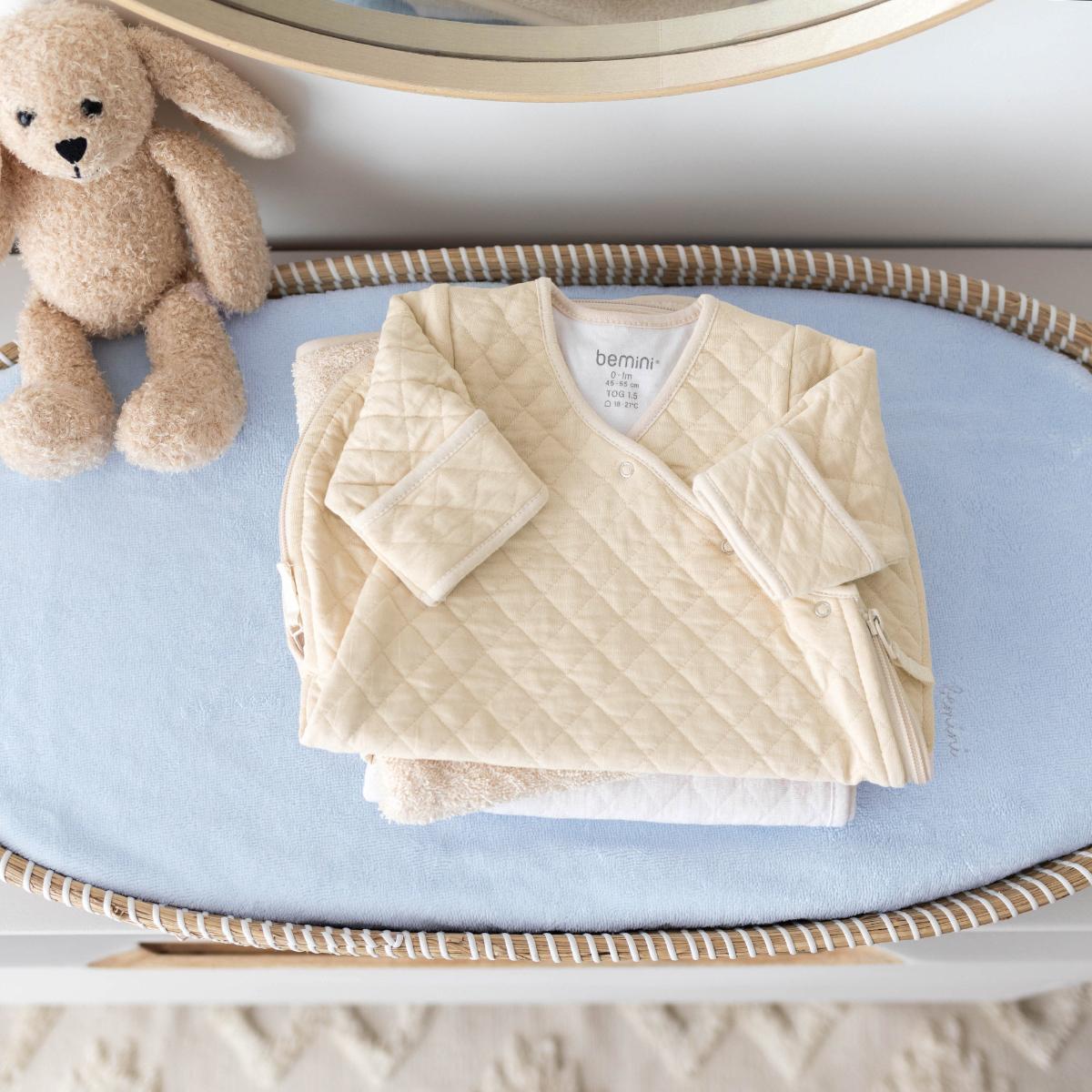 Babyschlafsack 0-1m MAGIC BAG Bemini Pady quilted jersey Cream