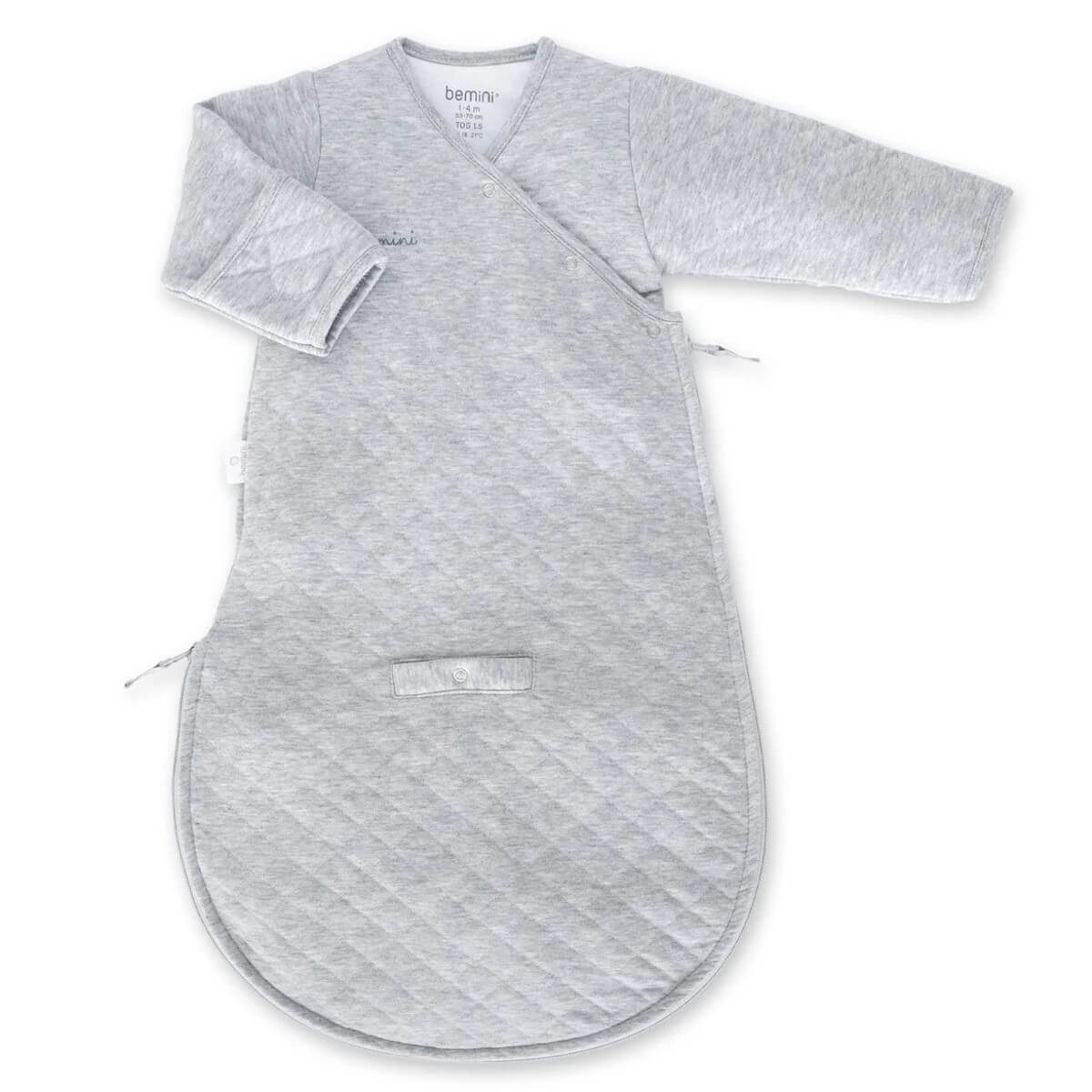 Babyschlafsack 1-4M MAGIC BAG Bemini gesteppt-mix grau
