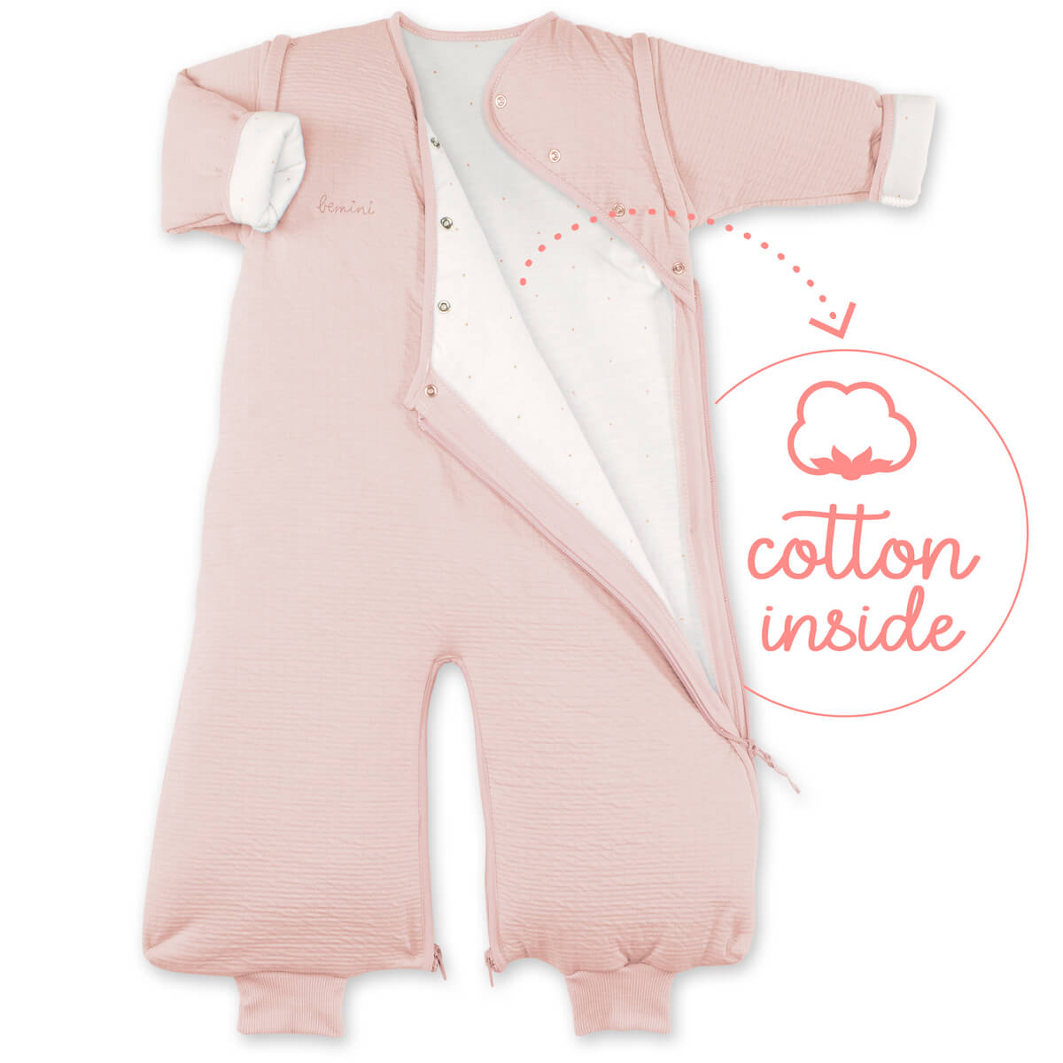 Babyschlafsack 3-9M MAGIC BAG Bemini cadum blush-pady tetra jersey