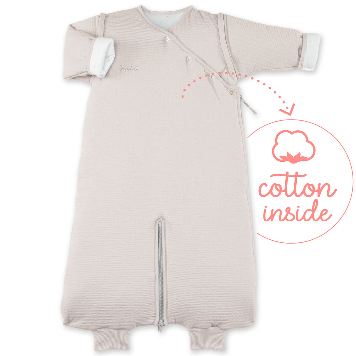 Babyschlafsack 3-9M ORANGE 3 MAGIC BAG Bemini Sand Pady-Tetra Jersey