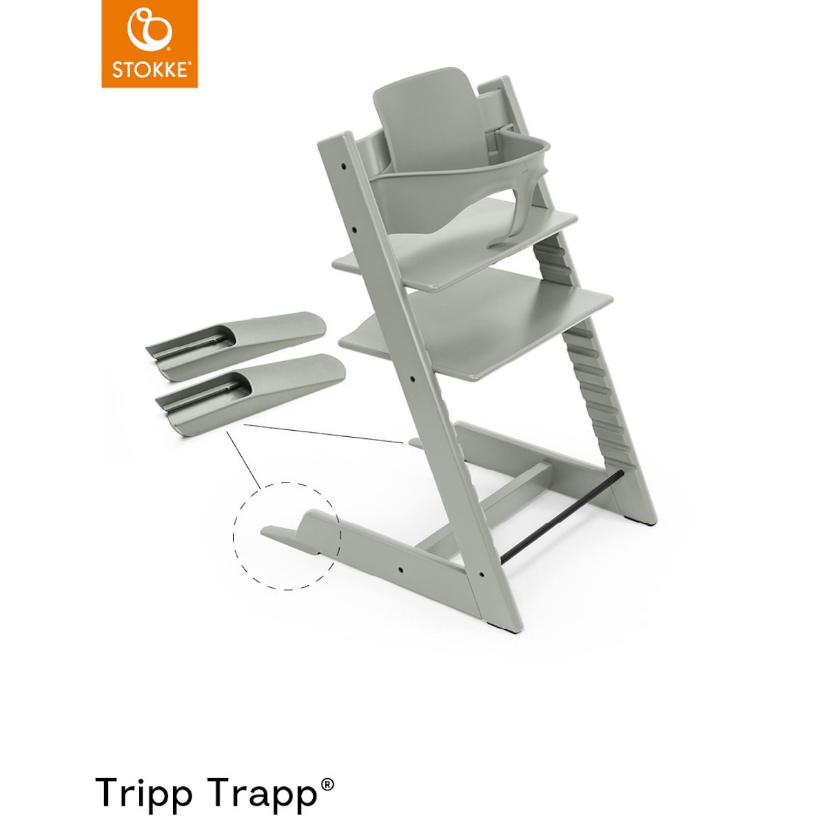 Babyset Hochstuhl TRIPP TRAPP Stokke glacier green