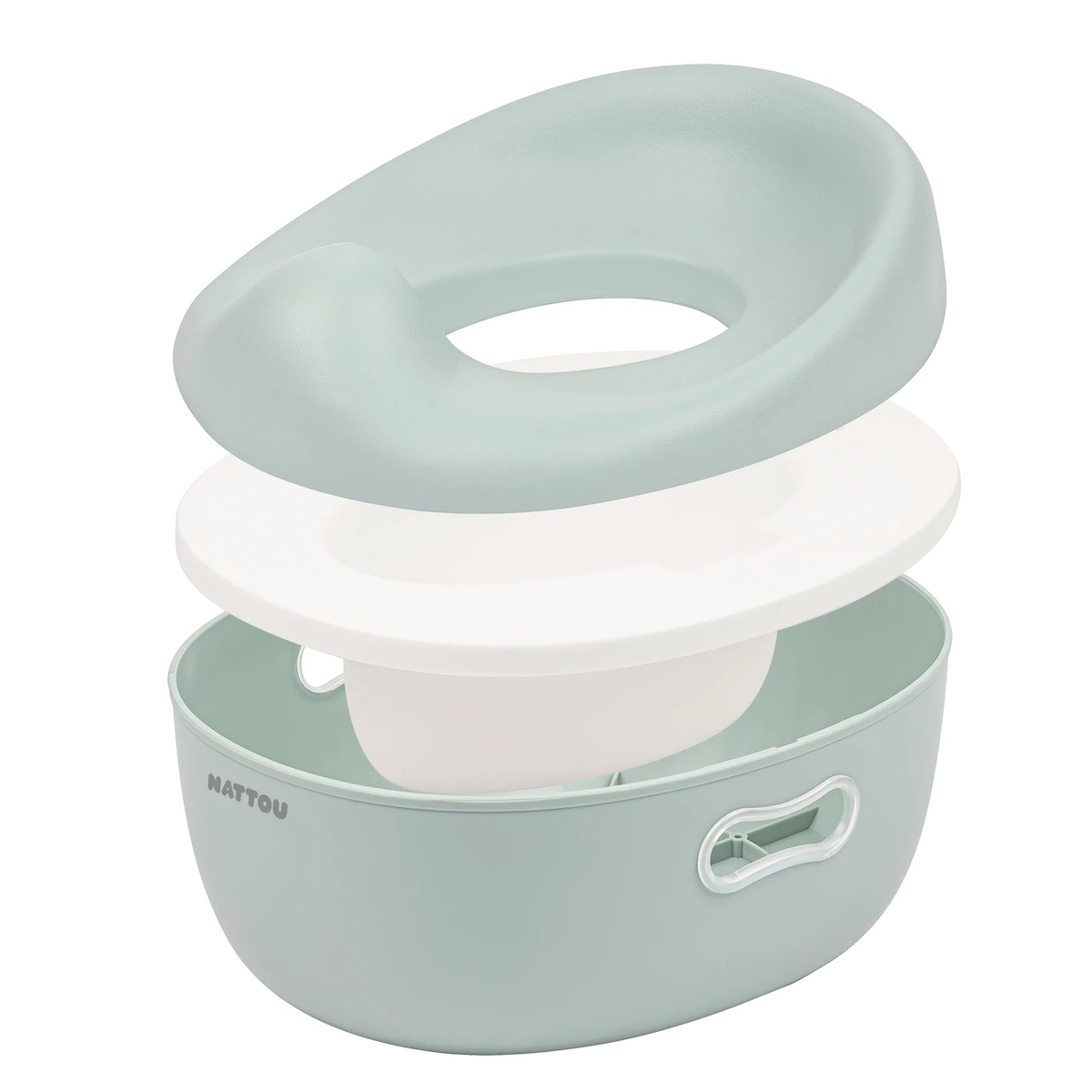 Babytopf POTTY 3 in 1 Nattou grün