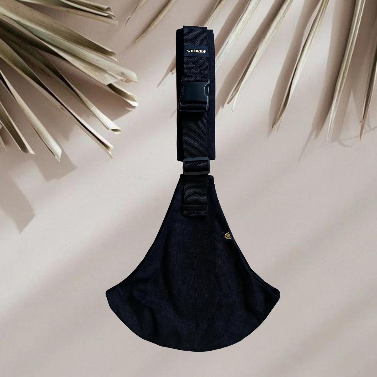 Babytrage LINEN Wildride noir