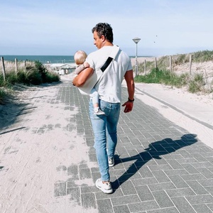 Babytrage RIB CORDUROY Wildride côtelé crème