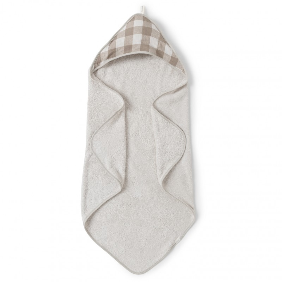 Badecape Babyshower Vichykaramell