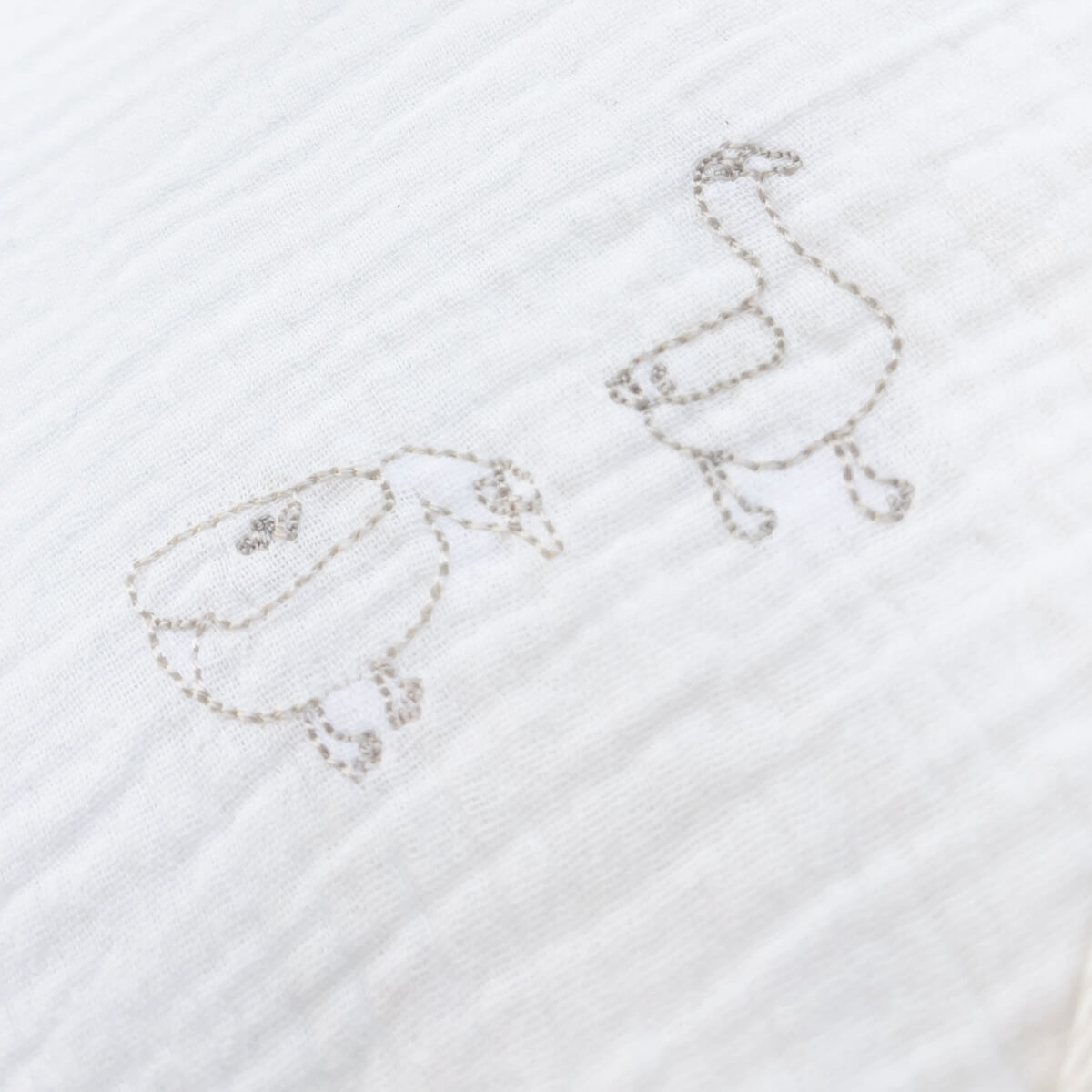 Badetuch DUCKS bestickt beige 70x70 cm