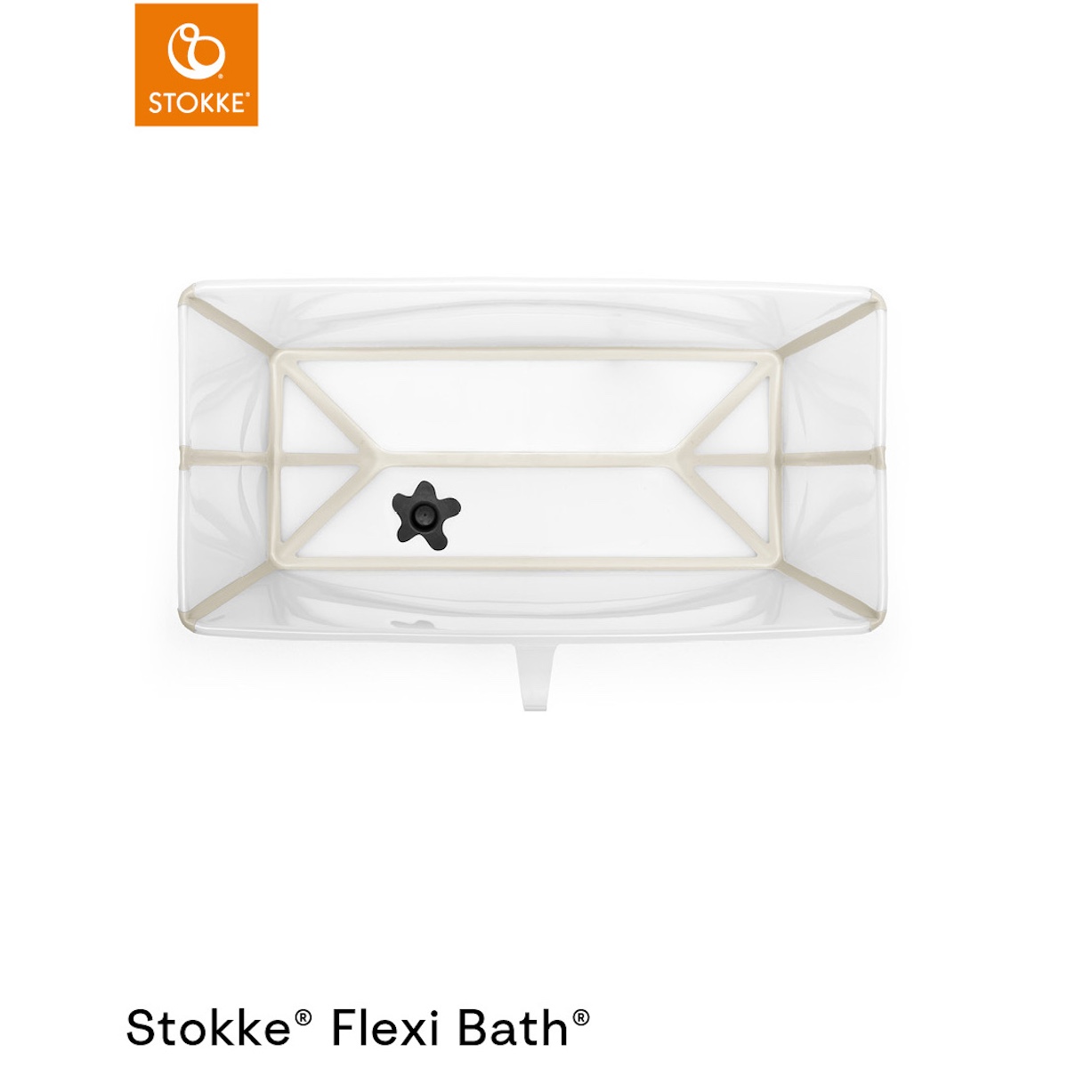 Badewanne XL FLEXI BATH Stokke sandfarben beige