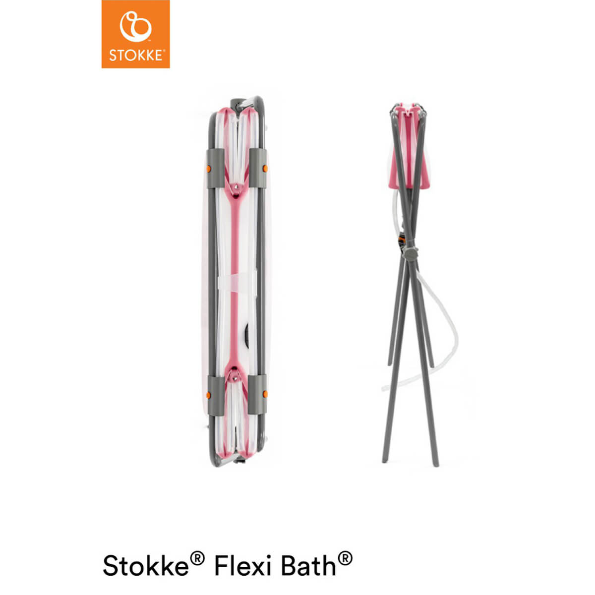 Badewannenständer FLEXI BATH Stokke grau
