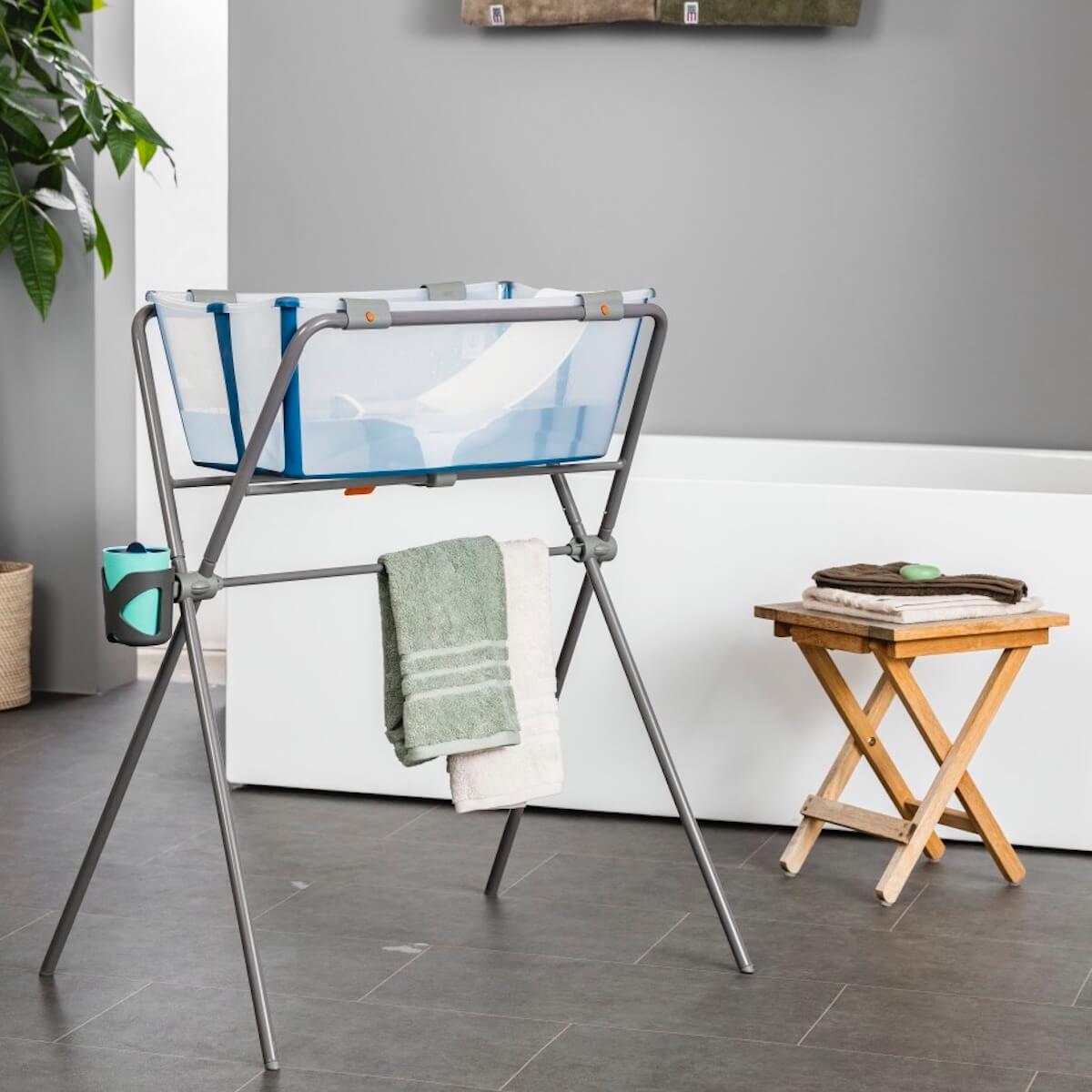 Badewannenständer FLEXI BATH Stokke grau