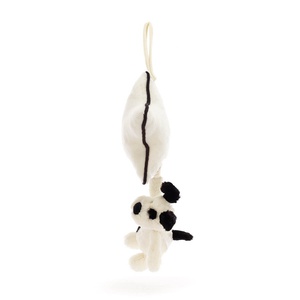 Bashful Black & Cream Puppy Musical Pull Jellycat