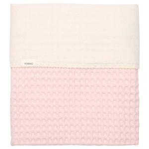 Bassinet blanket cotton fleece Amsterdam Koeka cotton candy