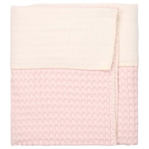 Bassinet blanket cotton fleece Amsterdam Koeka cotton candy