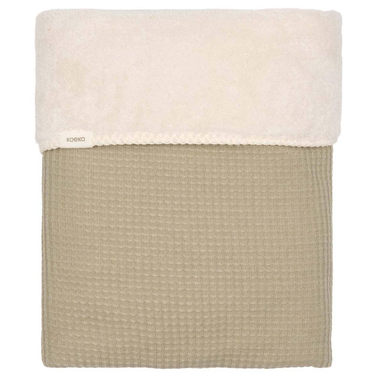 Bassinet blanket teddy Malada Koeka sage