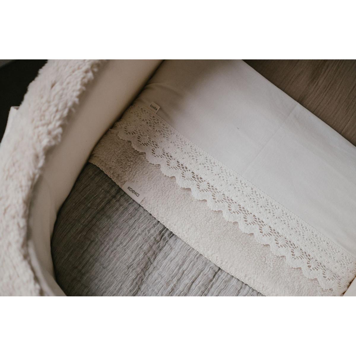 Bassinet blanket teddy Rivoli Koeka stone