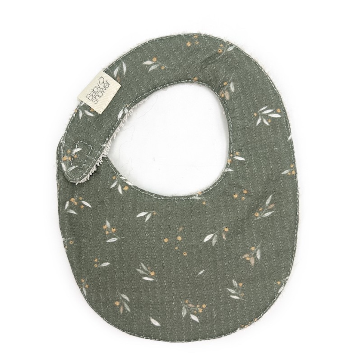 Bedrucktes Lätzchen Babyshower misty woods