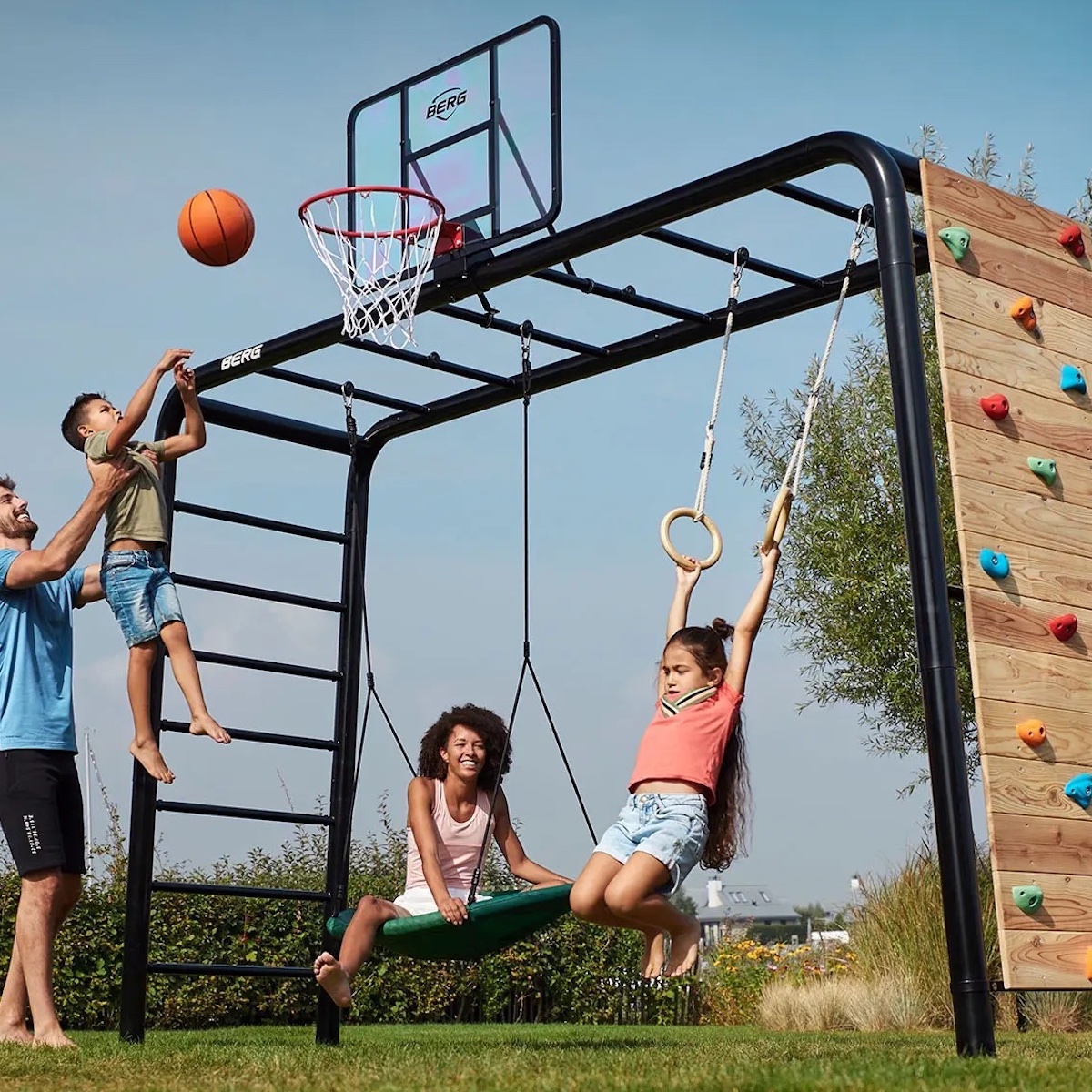 BERG Playbase Large TL (Disc swing+Rings+Climbing wall)