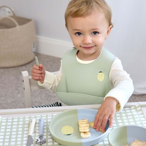 Besteck mit Silikongriff 3tlg. Happy Fruits Zitrone Laessig