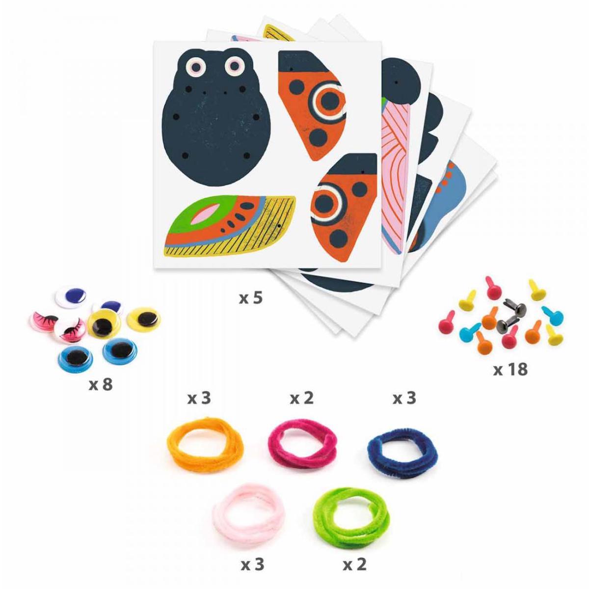 Bestioles en fils chenille Djeco