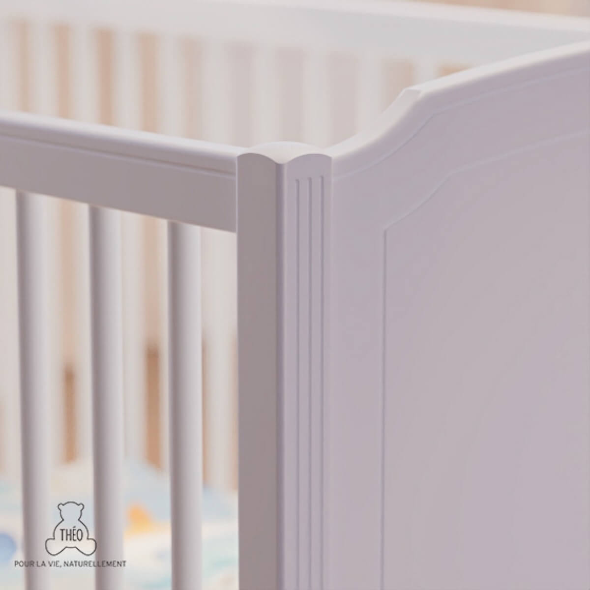 Bett 70x140cm h86cm LAFAYETTE Théo Bebe neige