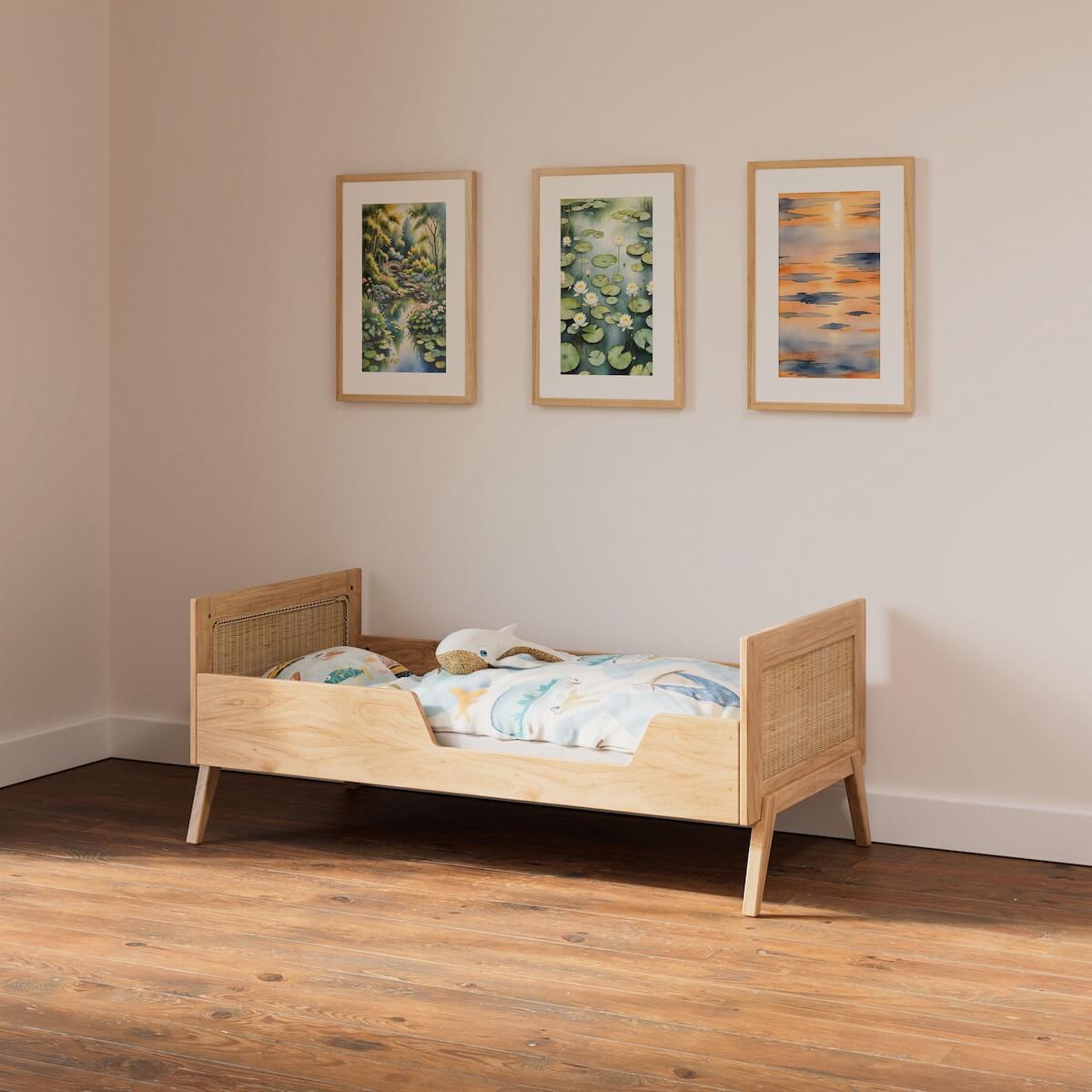 Bett 70x140cm MARELIA HOLZ Theo Bebe natürlich 