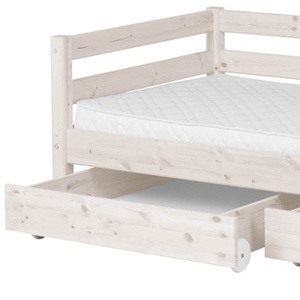 Bett 90x200cm 2 Schubladen CLASSIC Flexa whitewash