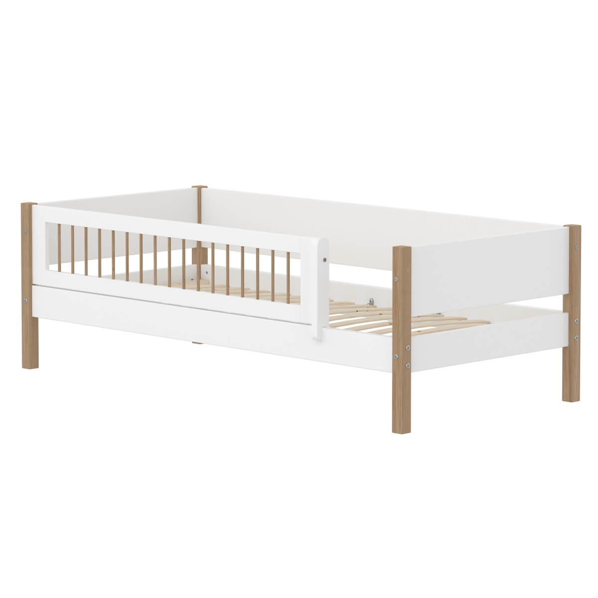 Bett 90x200cm NOR FLEXA weiß oak