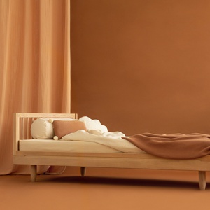 Bett 90x200cm PURE Nobodinoz massive Eiche