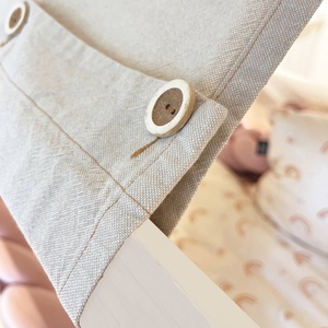 Bett halbhoch Dach KASVA Buche weiß lackiert Dachtextil