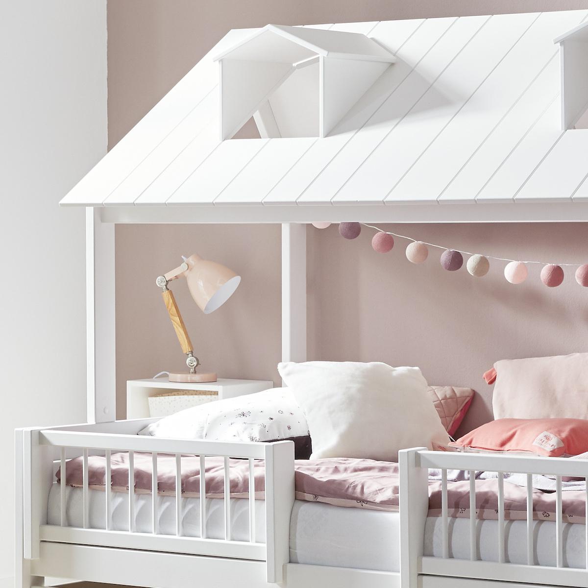 Bett mit Deluxe Lattenrost 120x200cm BEACH HOUSE Lifetime weiß