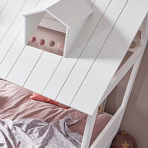 Bett mit Deluxe Lattenrost 120x200cm BEACH HOUSE Lifetime weiß