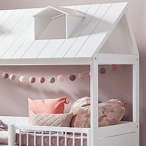 Bett mit Deluxe Lattenrost 90x200cm BEACH HOUSE Lifetime weiß