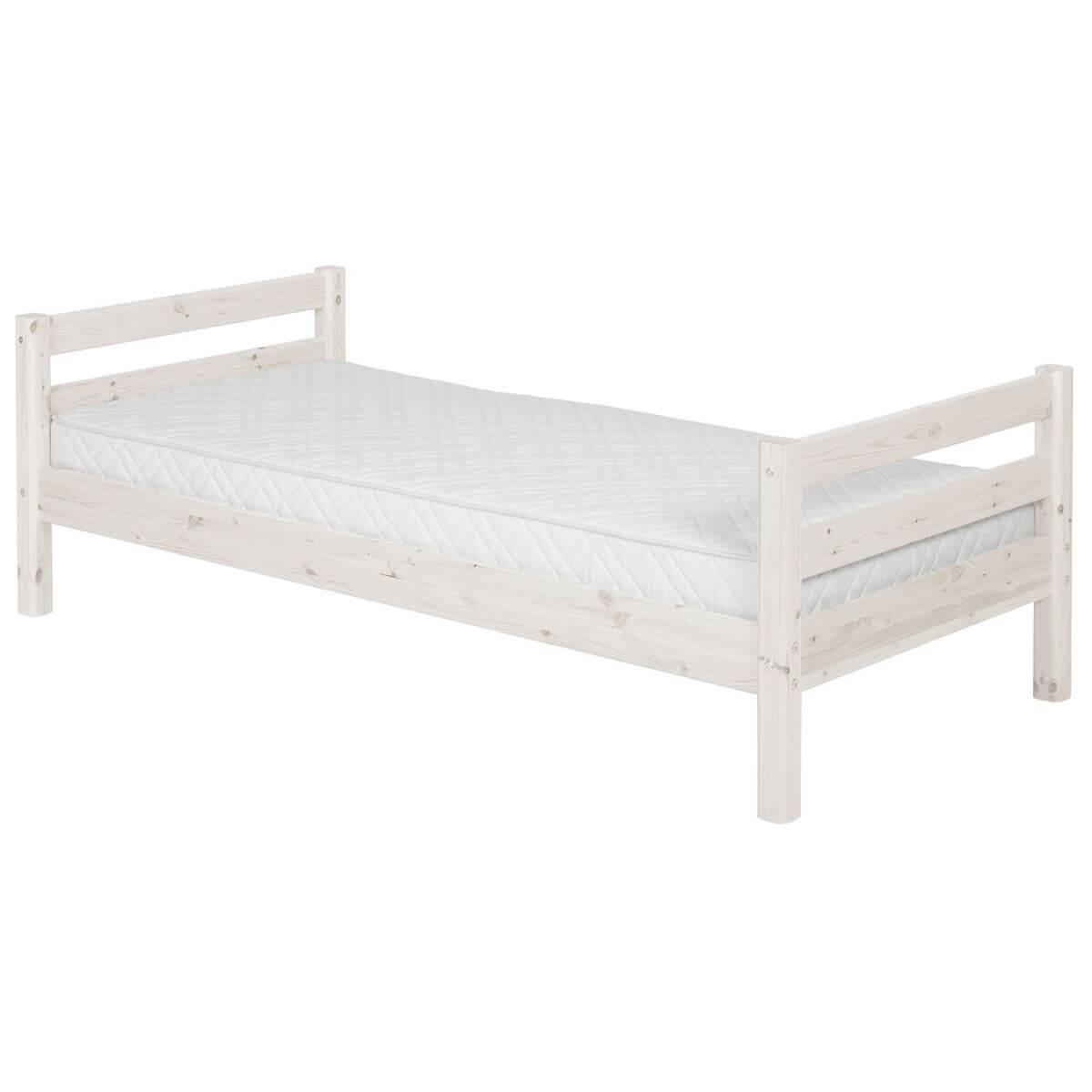 Bett mit Lattenrost 90x200cm CLASSIC LINE by Flexa whitewash