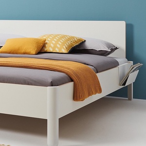 Bett NAIT mit Kopfteil 140x200cm Müller Small Living CPL weiß