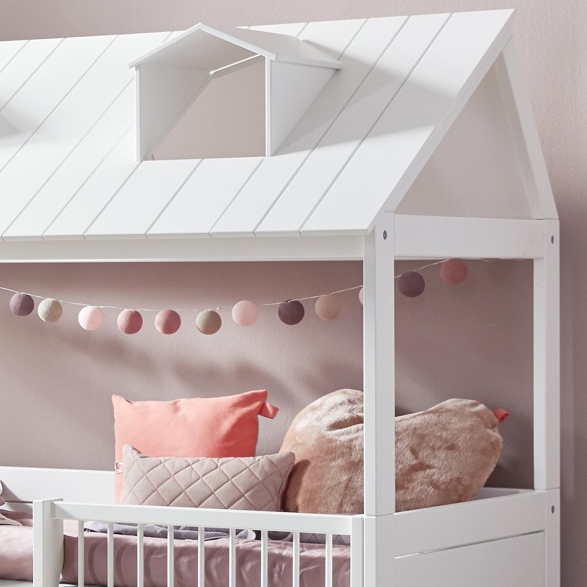 Bett + Rollrost 90x200cm BEACH HOUSE Lifetime weiß