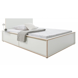 Bett SPAZE 140x200cm mit Kopfteil 2 Schubladen Müller Small Living weiß