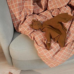 Bettbezug 100x140cm INGEBORG Liewood Check-tuscany rose