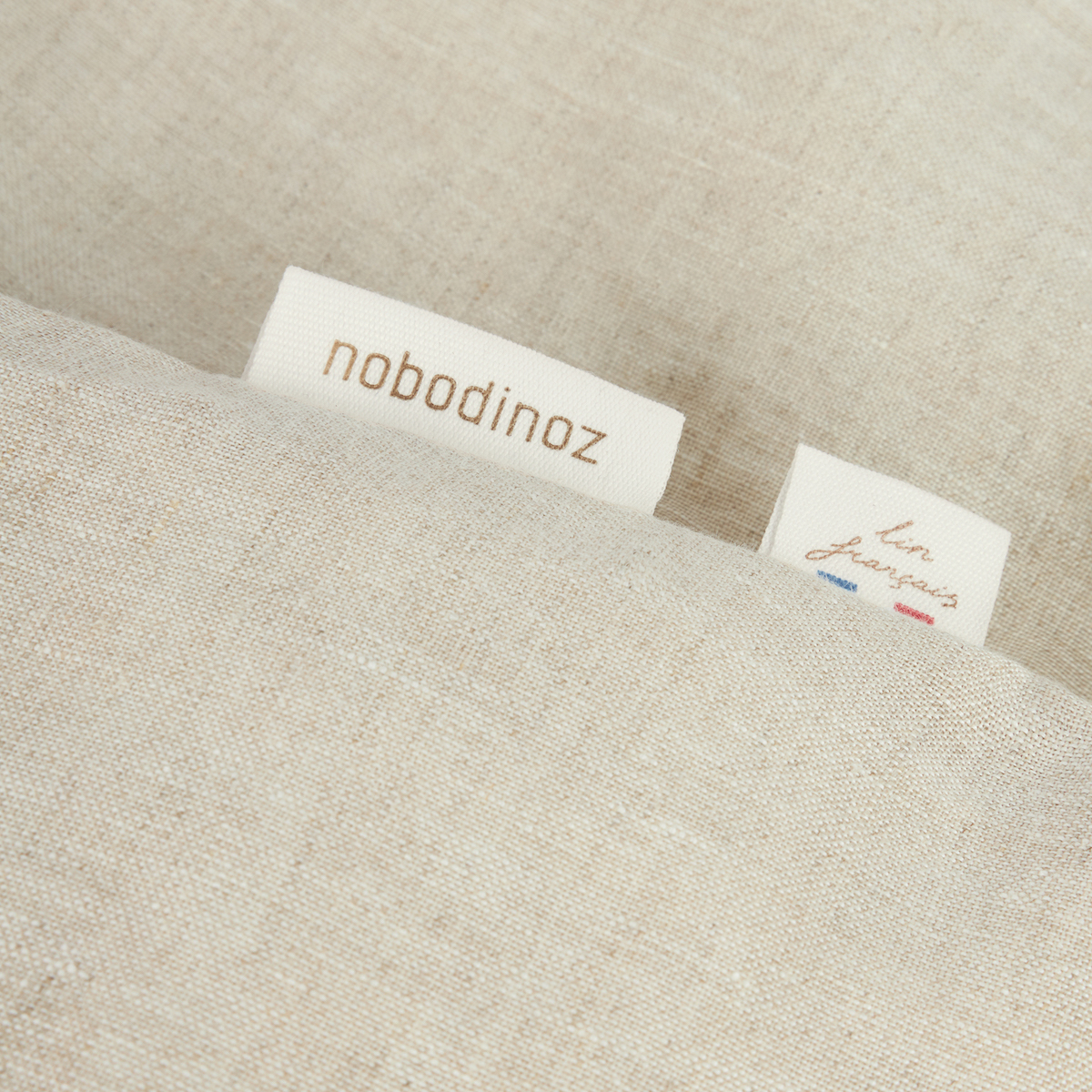 Bettbezug 100x140cm LIN FRANCAIS Nobodinoz Greige