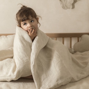 Bettbezug 100x140cm LIN FRANCAIS Nobodinoz Greige