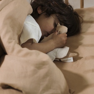 Bettbezug 100x140cm LIN FRANCAIS Nobodinoz Sand