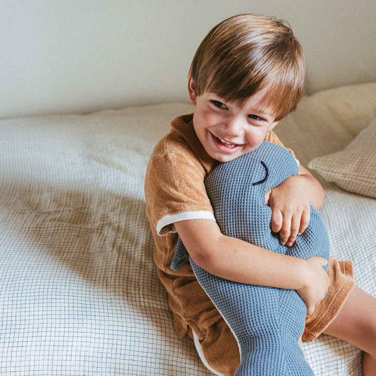 Bettbezug 100x140cm WABI SABI Nobodinoz blue grid