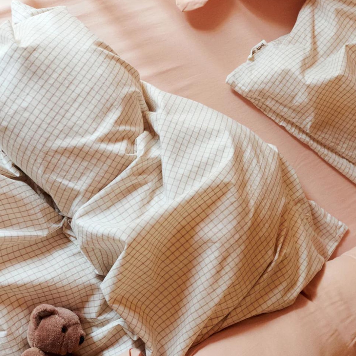 Bettbezug Junior 100x135-40x60cm JOHA Dear April Mini Check