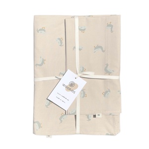 Bettdeckenbezug Kids DUCKS beige 140x200cm und Kissenbezug 50x70cm