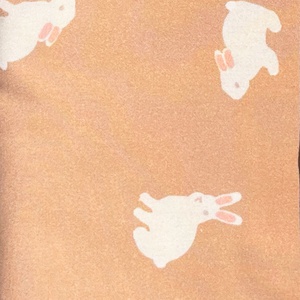 Bettdeckenbezug Kids RABBITS orange 140x200cm und Kissenbezug 60x60cm