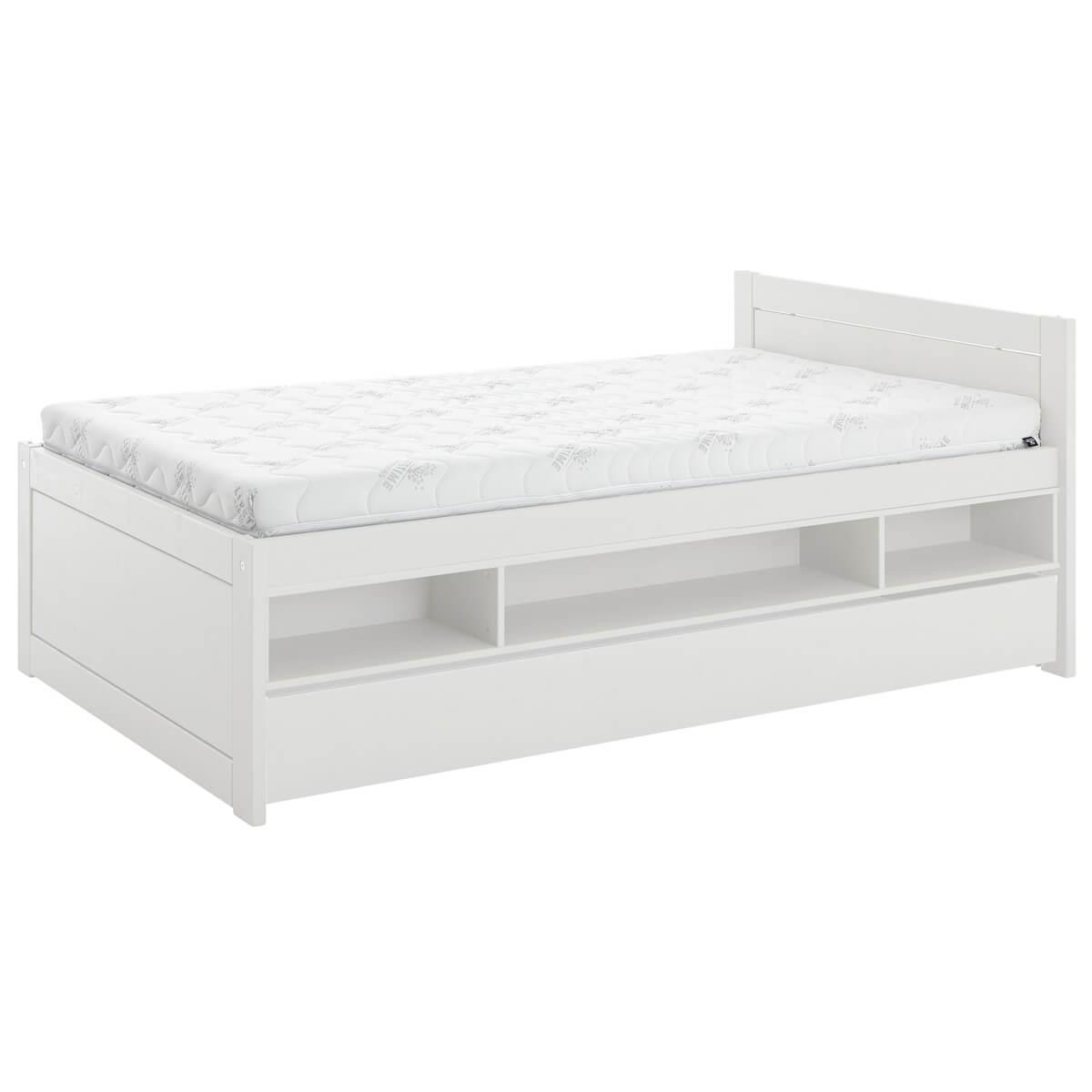 Bettkasten auf Rollen 120x200cm Lifetime whitewash