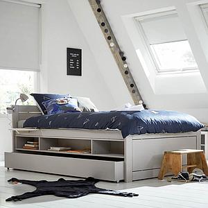 Bettkasten auf Rollen 120x200cm Lifetime whitewash