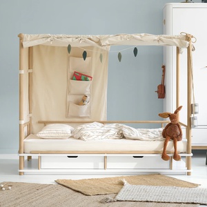 Bettsofa CAMP 90x180cm weiß/Eiche Oliver Furniture