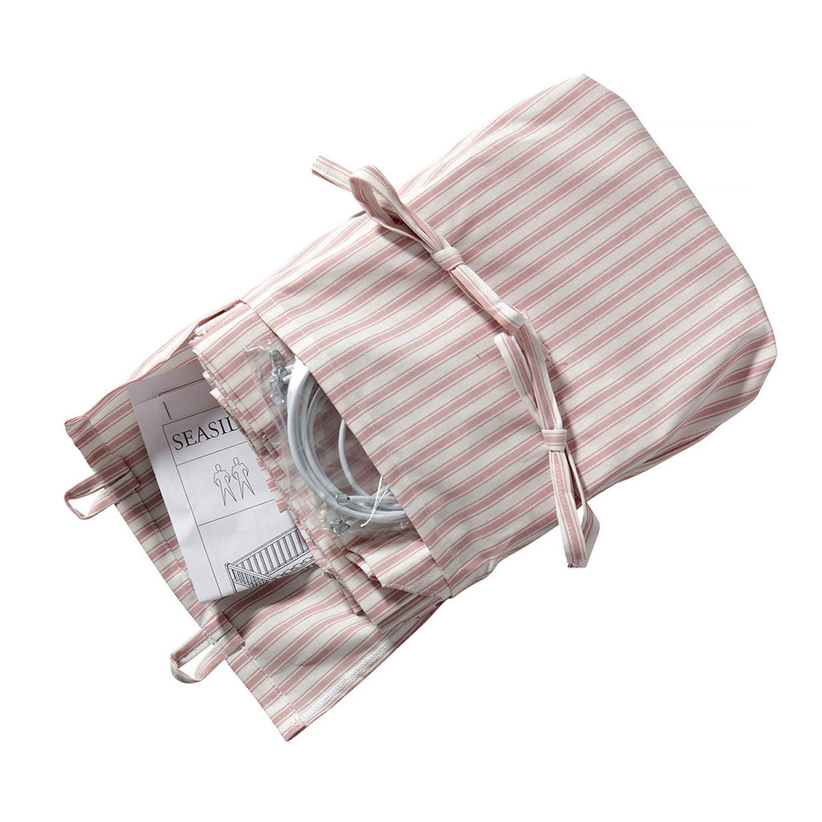 Bettvorhang Etagenbett/Spielbett SEASIDE CLASSIC Oliver Furniture rosa gestreift